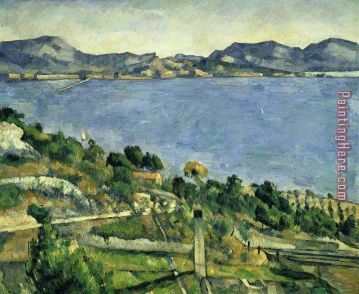 Paul Cezanne L Estaque Landscape in The Gulf of Marseille About 1878 79